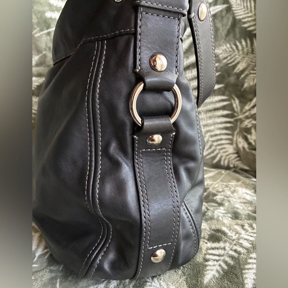 Coach Black Leather Hobo Shoulder Bag - Picture 2 of 15
